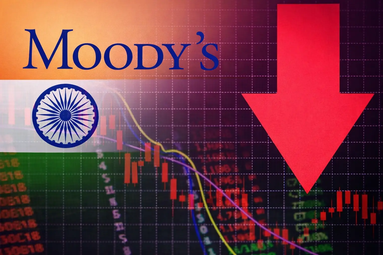 இந்திய பொருளாதார வளர்ச்சிகான கணிப்பை 6%ஆக குறைத்த மூடிஸ்