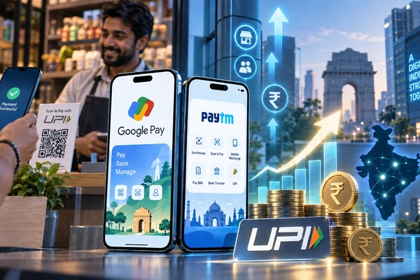 UPI MDR கட்டண விதிப்பினால் பெரும் பலனடையும் கூகுள் பே, பேடியெம்