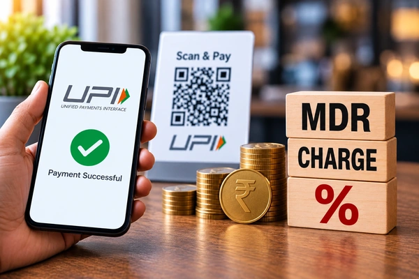 ரூ.2,000க்கும் அதிக UPI பரிவர்த்தனைகளுக்கு 0.04% MDR கட்டணம் விதிப்பு